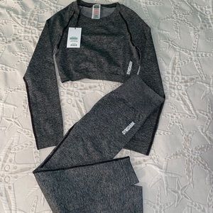 Gym Shark Adapt Marl Long Sleeve & Leggings